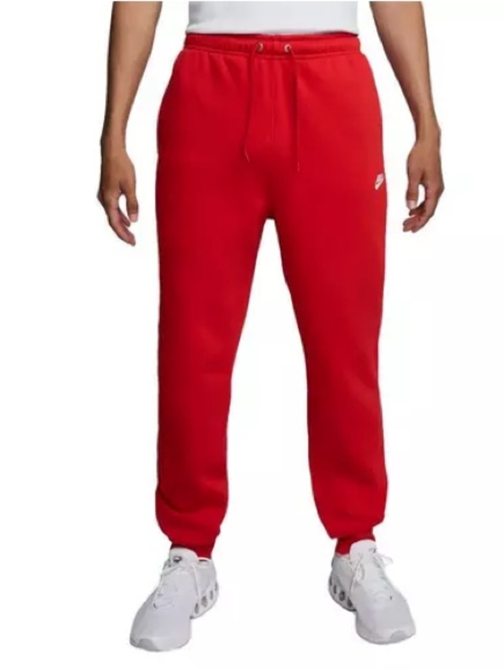 NEW Nike Fleece Sweatpants Joggers  University Red Men's MEDIUM
